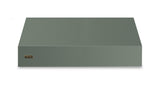 48"W. 18"H. Wall Hood (Finish: Eucalyptus, Trim: Brushed Brass)