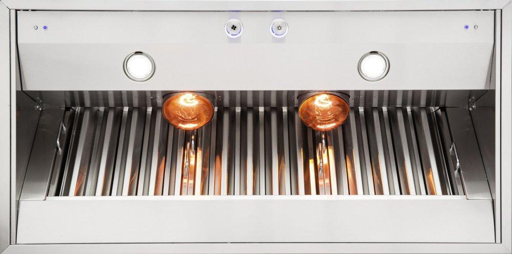 48" Wide 18" High Built-In Custom Ventilator for Wall Hood - VBCV