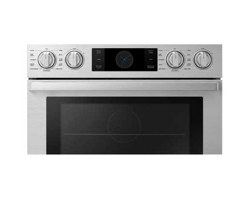30" Steam-Assisted Double Wall Oven, Silver Stainless Steel