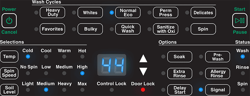 White Front Load Washer: FR7