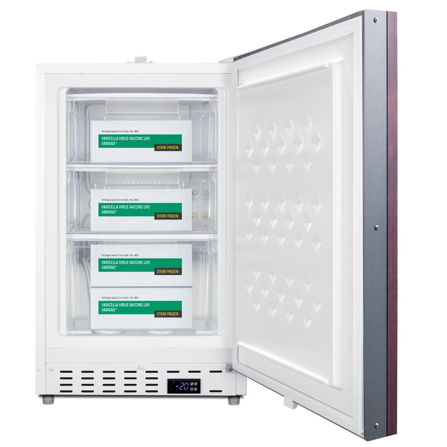 20" Wide Built-in Healthcare All-freezer, ADA Compliant (panel Not Included)