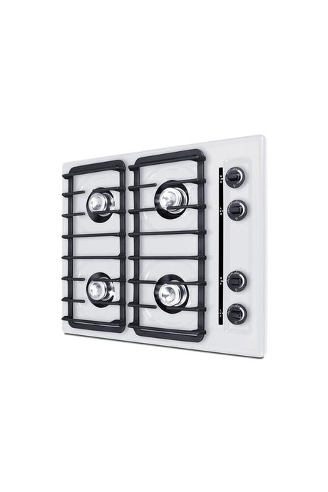 24" Wide 4-burner Gas Cooktop, Battery Start Ignition