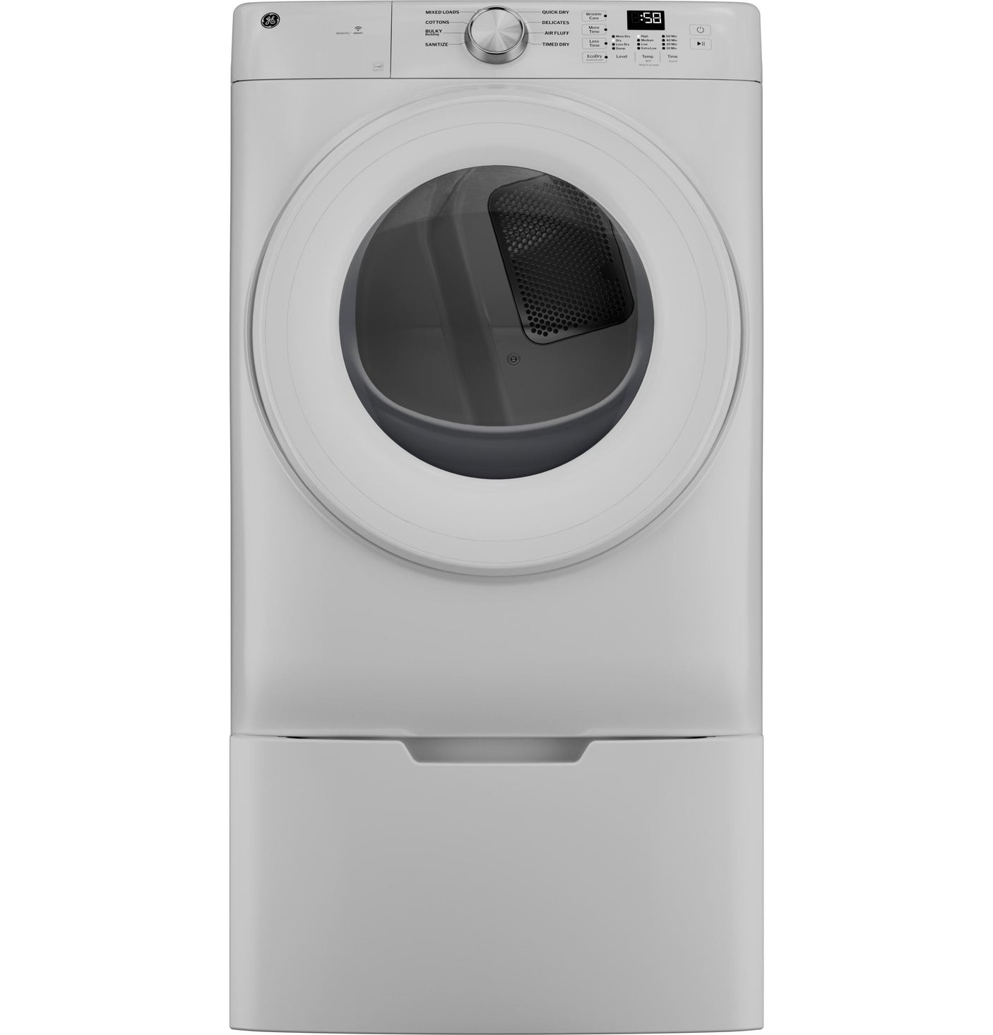 GE® ENERGY STAR® 7.8 cu. ft. Capacity Smart Front Load Electric Dryer