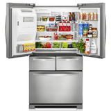36-inch Wide Double Drawer French Door Refrigerator with Dual Cooling System - 26 cu. ft.