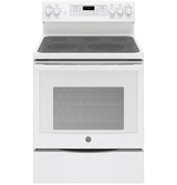 GE® 30" Free-Standing Electric Convection Range