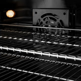 ZLINE Autograph Edition 48 in. 6.7 cu. ft. Classic Double Oven Dual Fuel Range with 8 Burner Gas Cooktop in Stainless Steel with Black Matte Doors and Champagne Bronze Accents (CDRZ-BLM-48-CB)