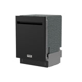 24 Inch Built-in Top Control Dishwasher With Pocket Handle - Black