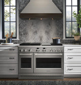 Monogram 48" Dual-Fuel Professional Range with 4 Burners, Grill, and Griddle (Natural Gas)