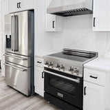 ZLINE 30" 4.0 cu. ft. Induction Range with a 4 Element Stove and Electric Oven in Stainless Steel (RAIND-30) [Color: Black Matte]