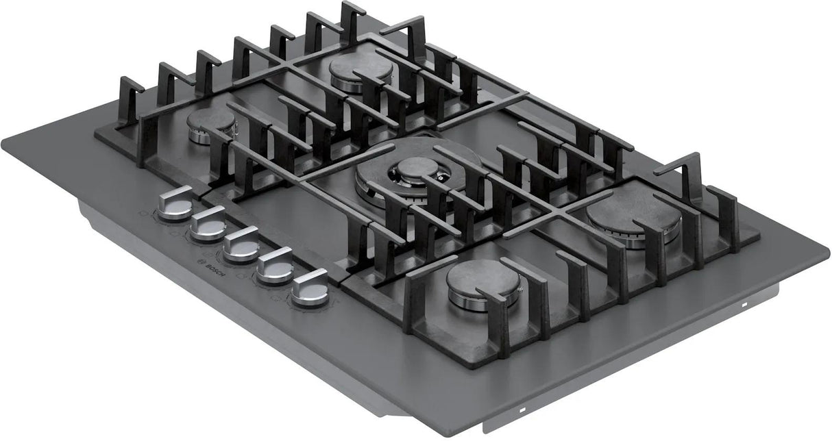 Benchmark® Gas Cooktop 30'' Tempered glass, Dark silver