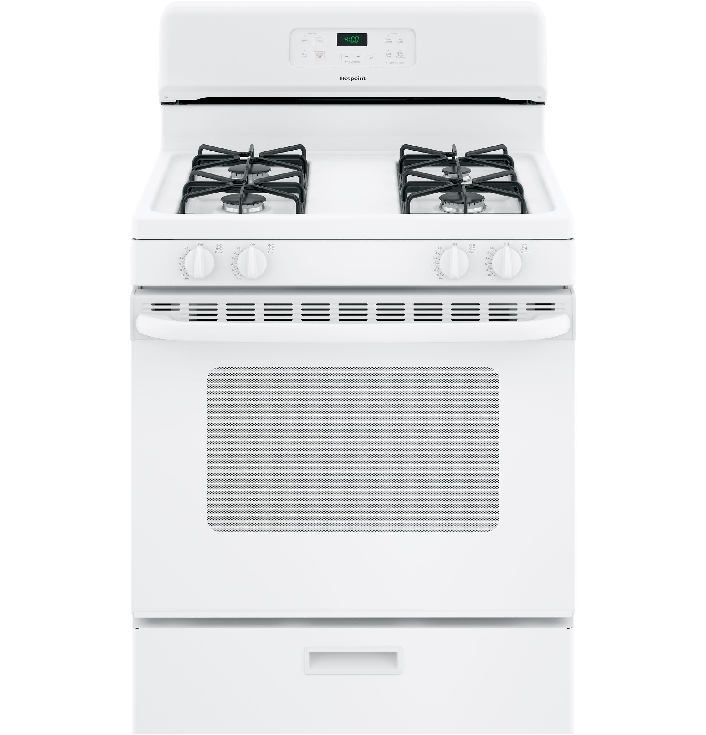 Hotpoint® 30" Free-Standing Standard Clean Gas Range