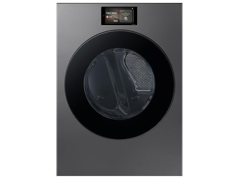 7.6 cu. ft. Bespoke AI Ultra Capacity Front Load Electric Dryer with AI Home and AI OptiDry+ in Dark Steel