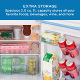 Avanti 3.1 Cu. Ft. Retro Compact Refrigerator - Robin's Egg Blue