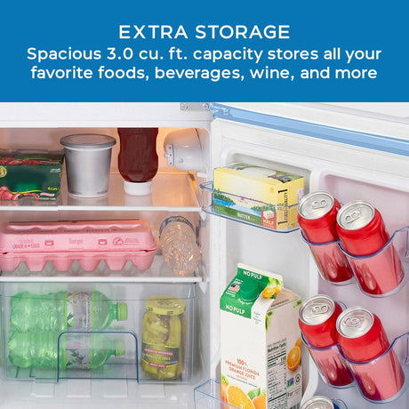 Avanti 3.1 Cu. Ft. Retro Compact Refrigerator - Red