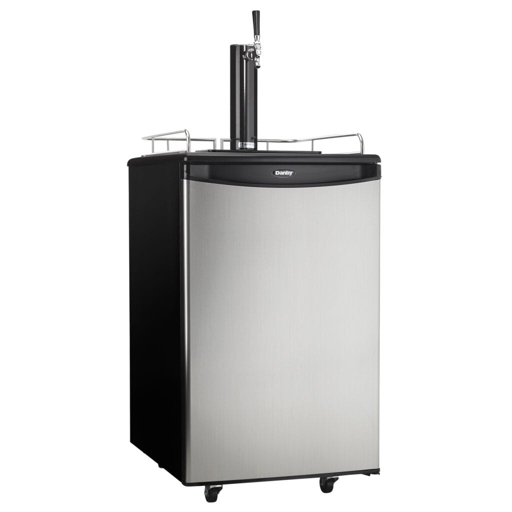 Danby 5.4 cu. ft. Single Tap Keg Cooler in Stainless Steel Look