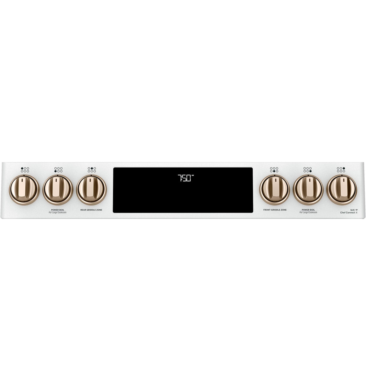 Café™ 30" Smart Slide-In, Front-Control, Gas Double-Oven Range with Convection