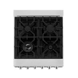 ZLINE 24 in. 2.8 cu. ft. Range with Gas Stove and Gas Oven in DuraSnow Stainless Steel (RGS-SN-24) [Color: Red Matte]