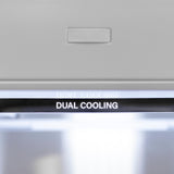 ZLINE Autograph Edition 36 in. 19.8 cu. ft. Panel Ready Built-In Bottom Freezer Refrigerator with Water Dispenser and Ice Maker with Champagne Bronze Accents (RBITZ-36-CB)