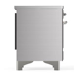 ILVE UMDIB40QNR3SSC Majestic III 40 inch Induction Range with 6 Elements, 3.82 cu. ft. Total Oven Capacity (Solid Door, Stainless Steel, Chrome)
