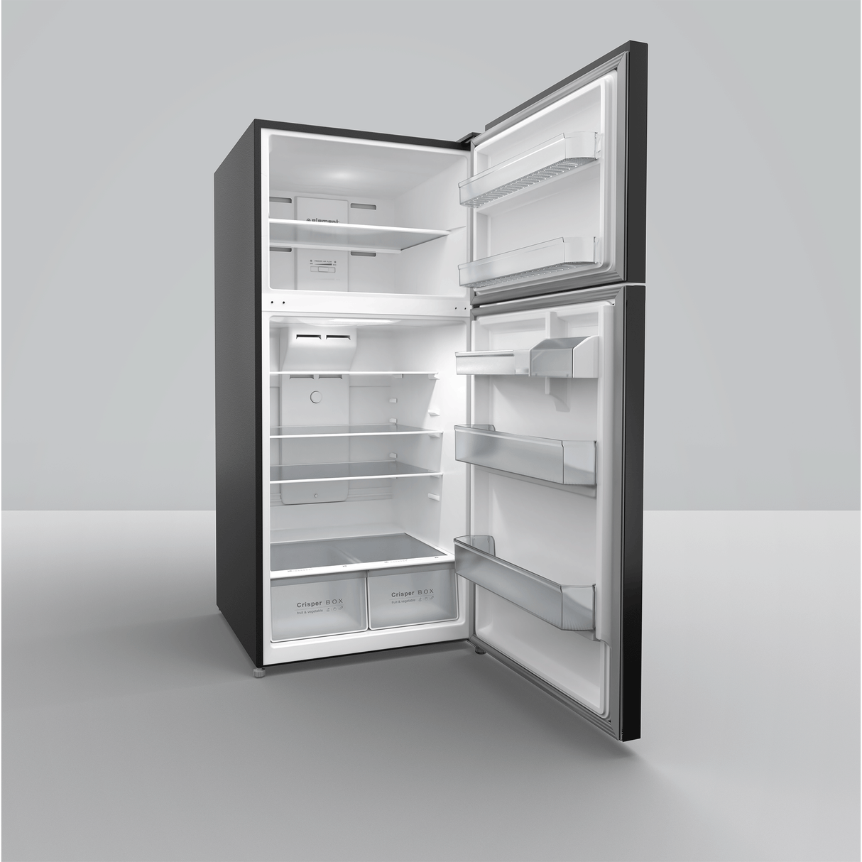 Element Electronics 18.1 cu. ft. Top Freezer Refrigerator - Black, ENERGY STAR (EATG18200B)