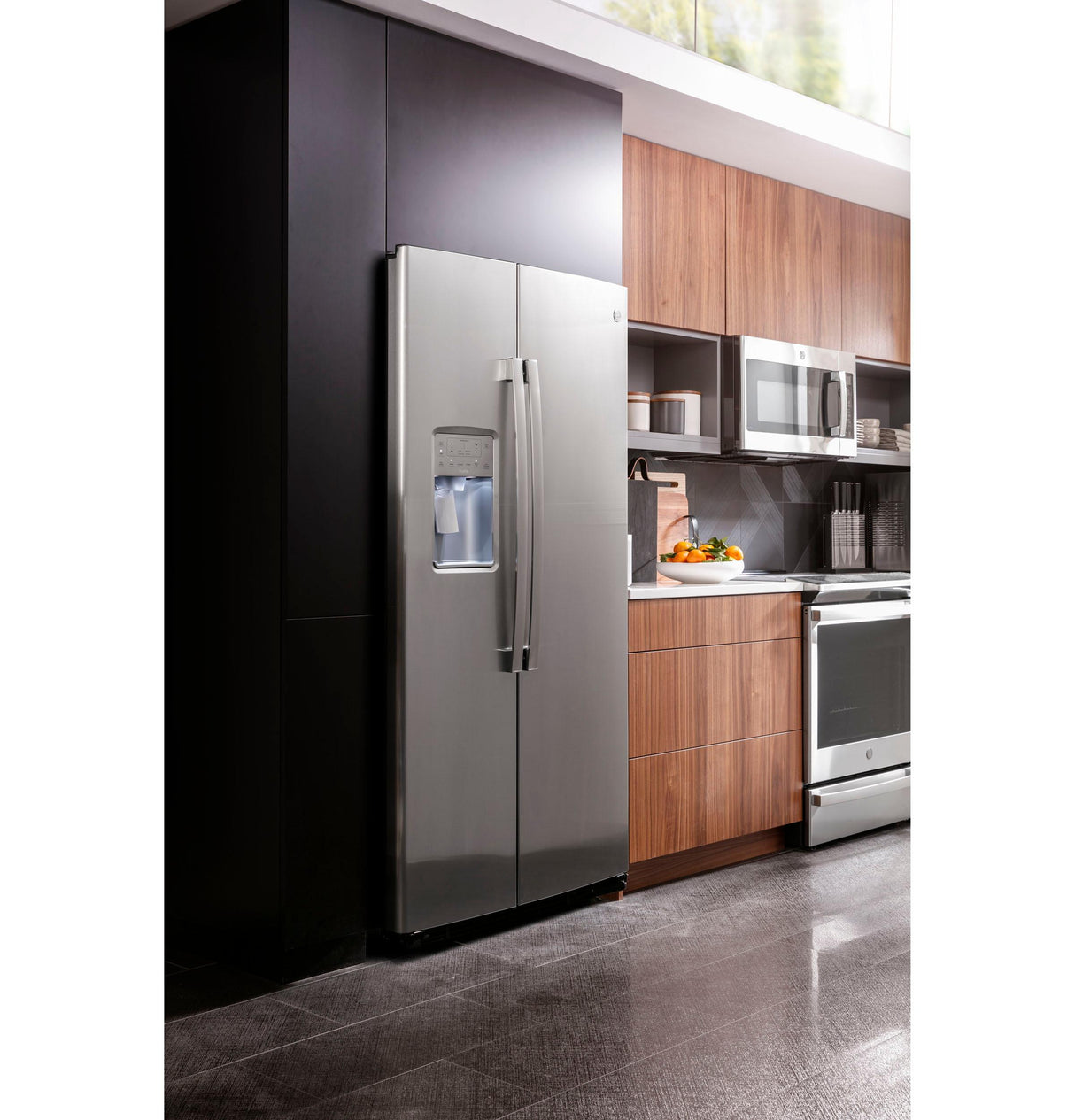 GE Profile™ 21.9 Cu. Ft. Counter-Depth Side-By-Side Refrigerator