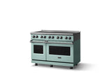 48"W. Induction Range (Finish: Splash, Trim: Polished Chrome)