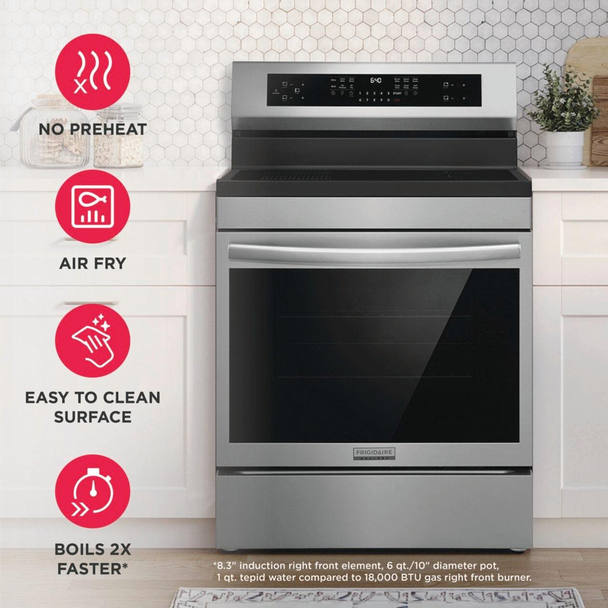 30" Freestanding Induction Range with Total Convection