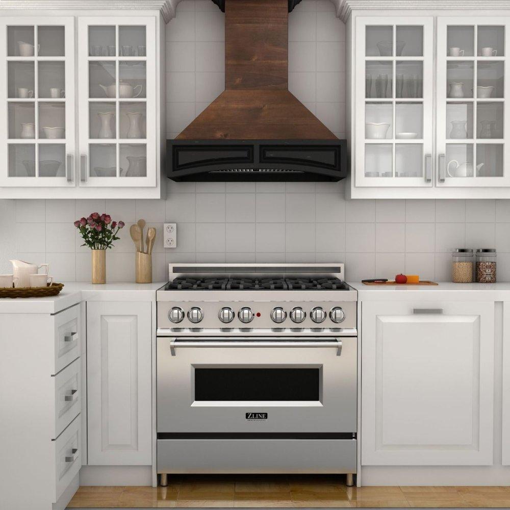 ZLINE 48 in. Remote Blower Wall Mount Range Hood in Wood (321AR-RS-48)