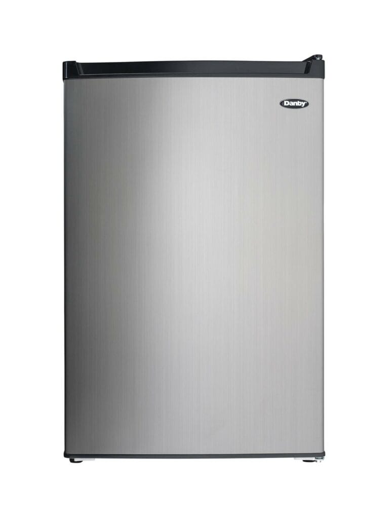 Danby 4.5 cu. ft. Compact Fridge with True Freezer in Stainless Steel Look