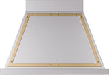 ILVE UANB36SSG Nostalgie 36" Hood in Stainless Steel with Brass trim