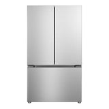 Verona VEFFD3620RISL 36 inch Freestanding French Door Refrigerator with 20.3 cu. ft. Capacity, Automatic Ice Maker, Recessed Handle