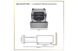 LG SIGNATURE 1.0 cu. ft. 29 Inch SideKick™ Pedestal Washer, LG TWINWash™ Compatible