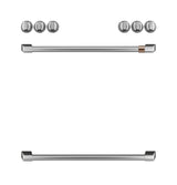 Café™ Front Control Gas Knobs and Handles - Brushed Stainless