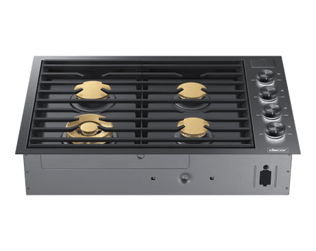 30" Gas Cooktop, Graphite Stainless Steel, Natural Gas