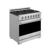 36 Inch Professional Gas Range With Precision Knob Control In Stainless Steel  Gordon Ramsay Series