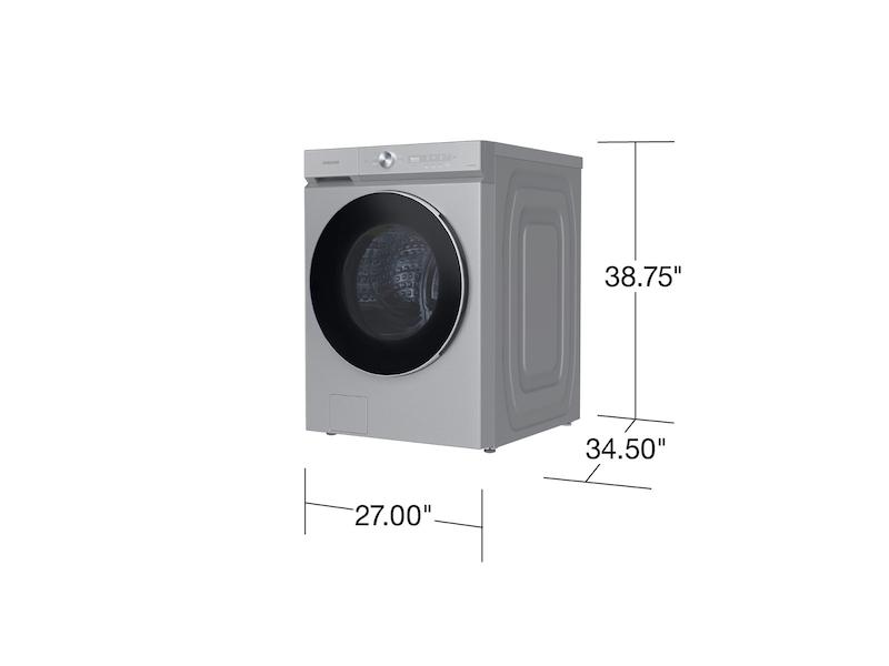 Bespoke 5.3 cu. ft. Ultra Capacity Front Load Washer with AI OptiWash™ and Auto Dispense in Silver Steel