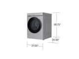 Bespoke 5.3 cu. ft. Ultra Capacity Front Load Washer with AI OptiWash™ and Auto Dispense in Silver Steel