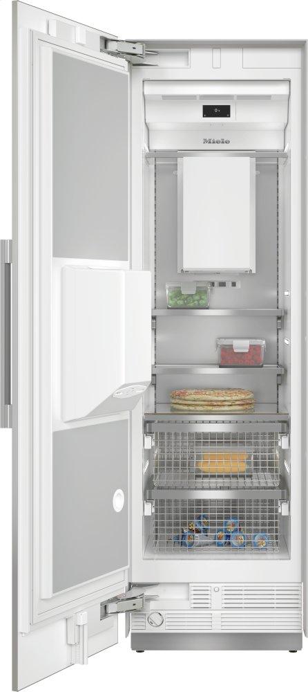 F 2672 SF Stainless steel/CleanSteel - MasterCool™ freezer For high-end design and technology on a large scale.