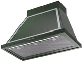 Nostalgie 36 Inch Emerald Green Wall Mount Convertible Range Hood