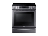 5.8 cu ft. Smart Slide-in Induction Range with Virtual Flame™ in Black Stainless Steel