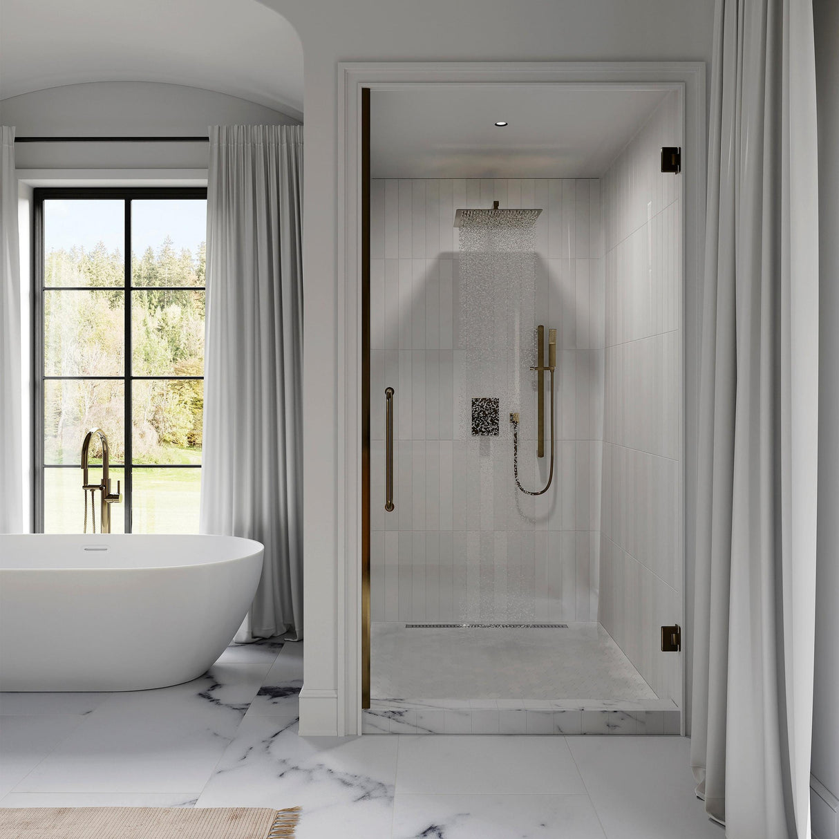 ZLINE Autograph Edition Emerald Bay Bath Tub Filler in Polished Gold (EMBY-BTF-PG)