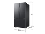 32 cu. ft. Mega Capacity 3-Door French Door Refrigerator with Dual Auto Ice Maker in Matte Black Steel