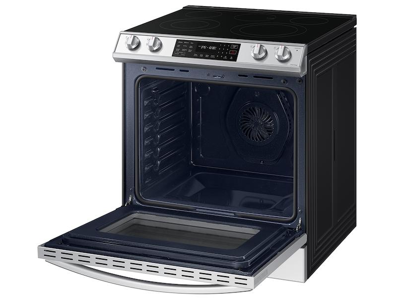Bespoke 6.3 cu. ft. Smart Slide-in Electric Range with Air Fry & Convection in White Glass