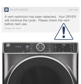 GE® ENERGY STAR® 7.8 cu. ft. Capacity Smart Front Load Gas Dryer with Steam and Sanitize Cycle