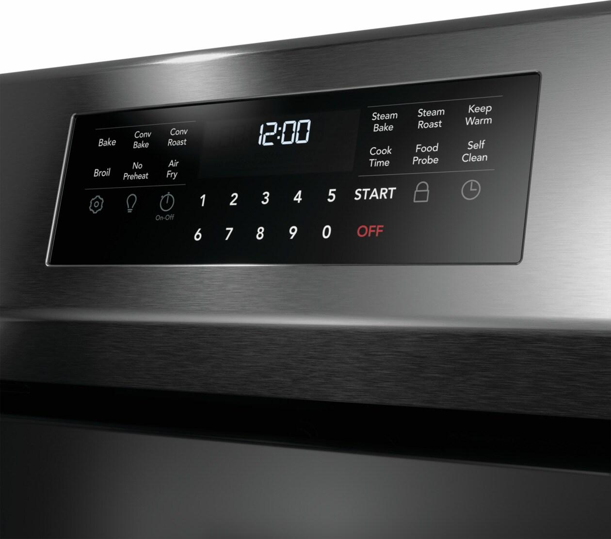 30" Rear Control Electric Range with Total Convection
