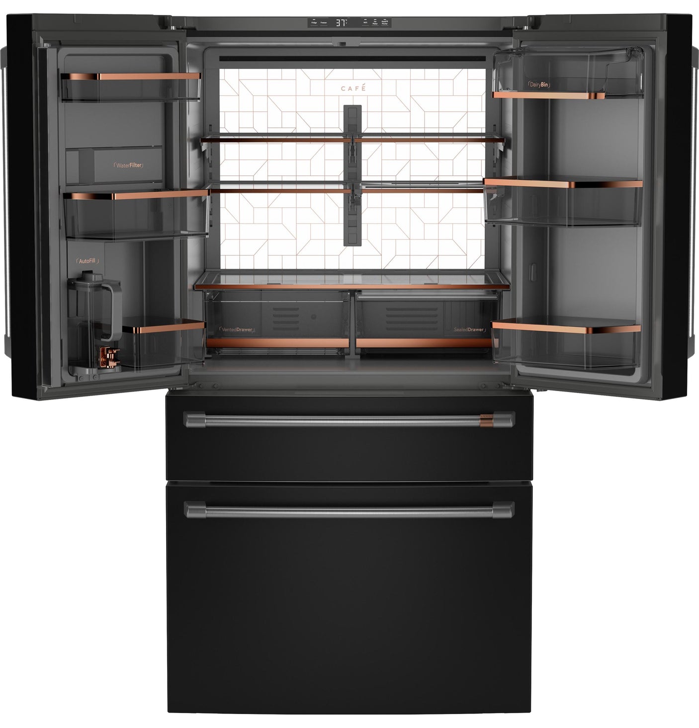 Café™ ENERGY STAR® 28.7 Cu. Ft. Smart 4-Door French-Door Refrigerator With Dual-Dispense AutoFill Pitcher