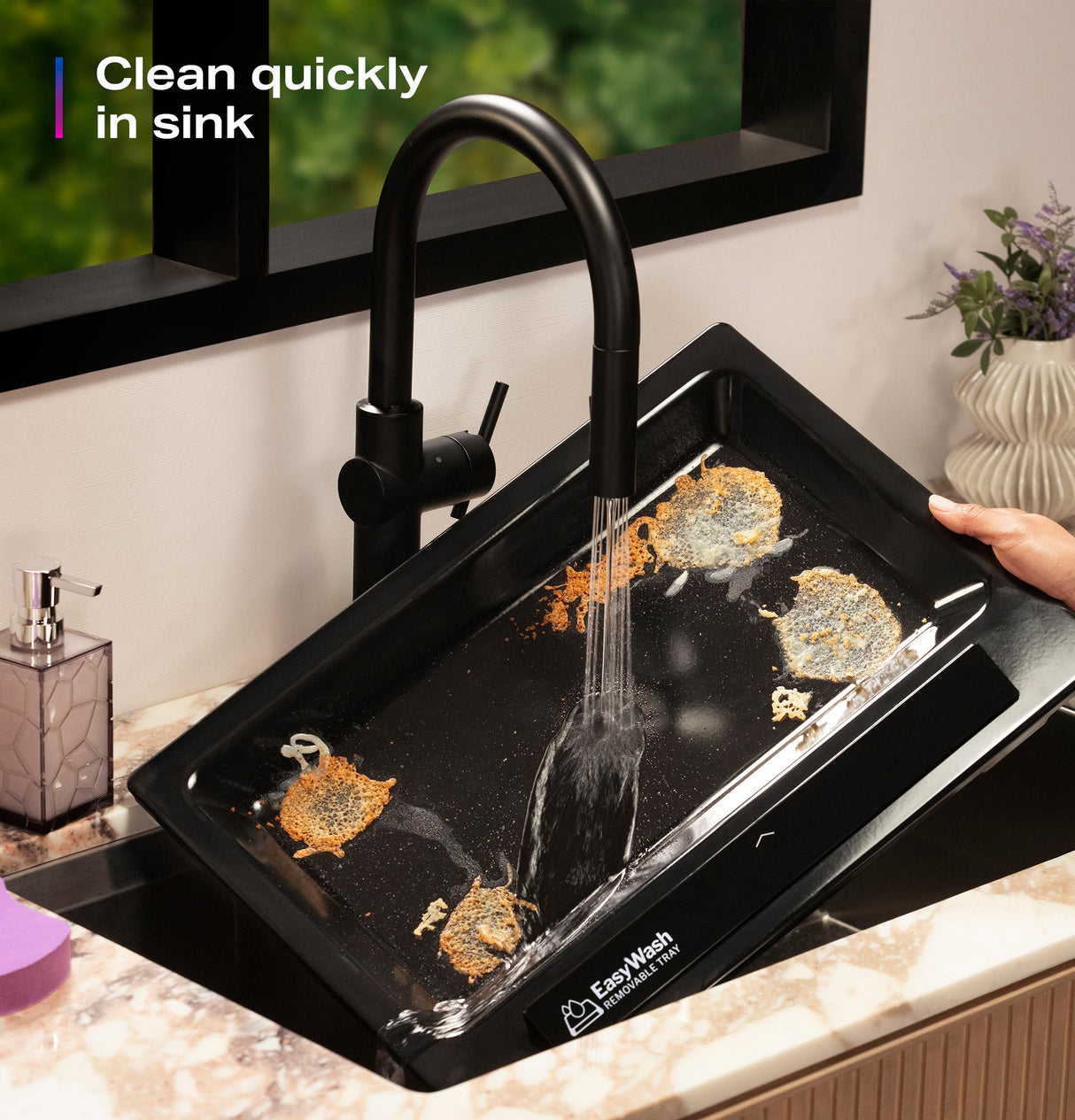 GE Profile™ 30" Smart Free-Standing Gas Convection Range with No Preheat Air Fry and EasyWash™ Oven Tray