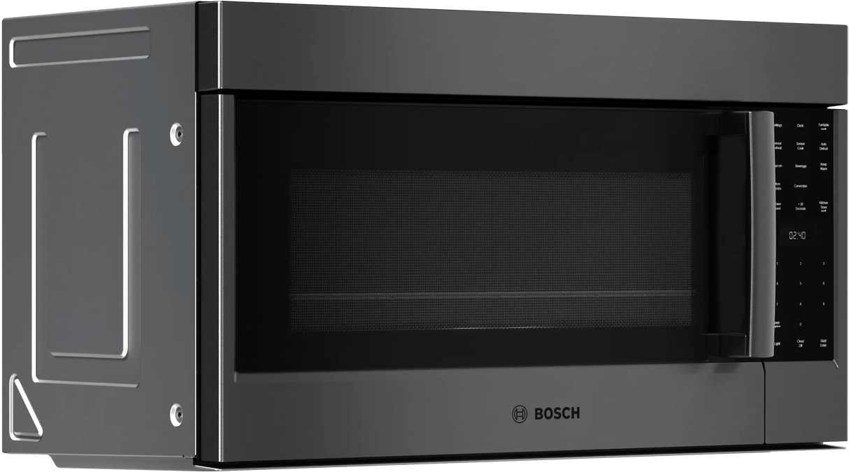 800 Series Over-The-Range Microwave 30" Left SideOpening Door, Black Stainless Steel