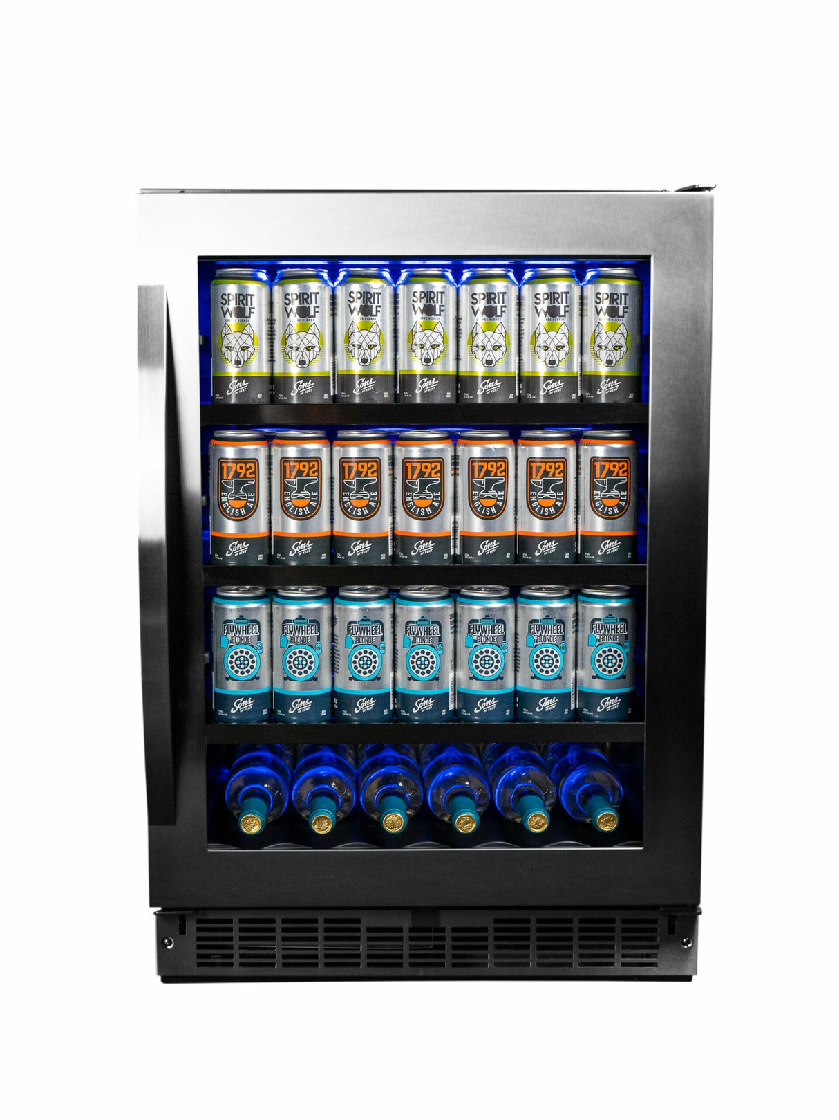 Silhouette - 24" Built-in Beverage Center In Black Stainless Steel