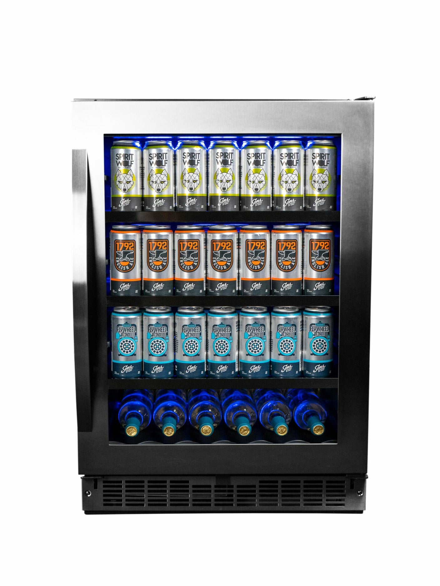 Silhouette - 24" Built-in Beverage Center In Black Stainless Steel